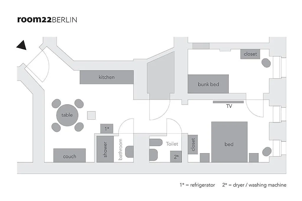 P22 Room 22 Apartment Prenzlauer Berg برلين ألمانيا